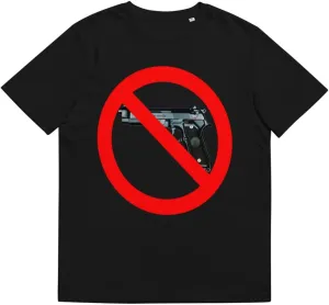 No Violence Unisex Organic Cotton t-Shirt Black