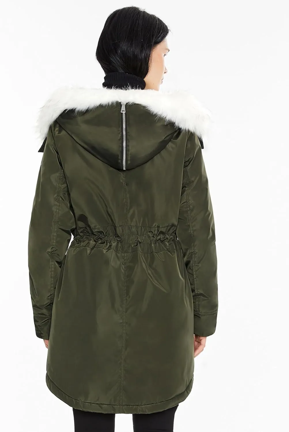Orolay Women's Long Winter Parka - Fleece Lined Hooded Jacket Warm Coat with Pockets