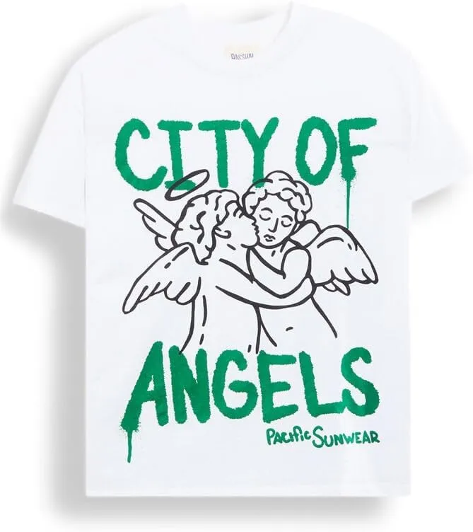 PacSun Men's City of Angels Oversized T-Shirt - Multicolor