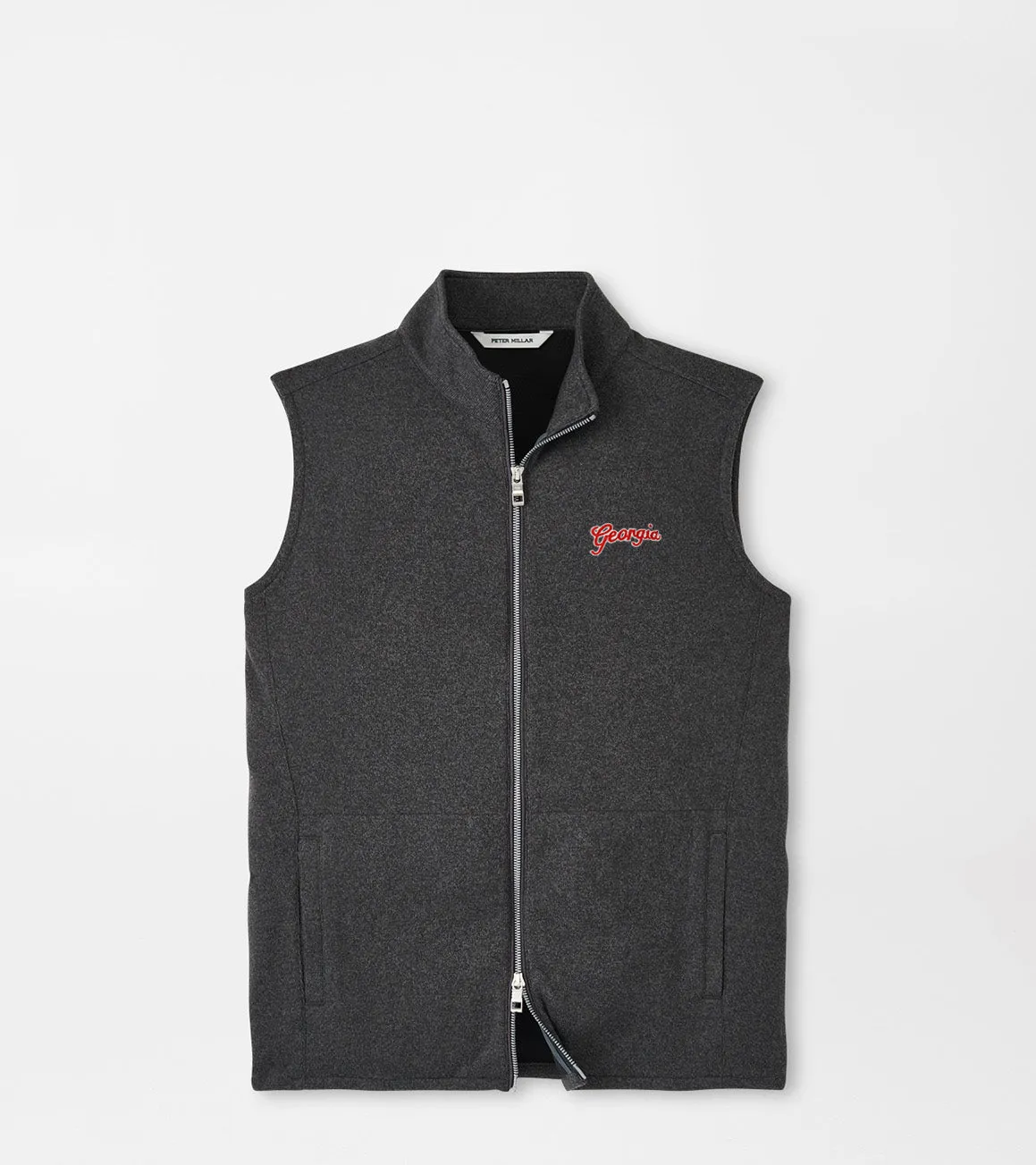 Peter Millar - Georgia Script™ Crown Sweater Fleece Vest - Iron