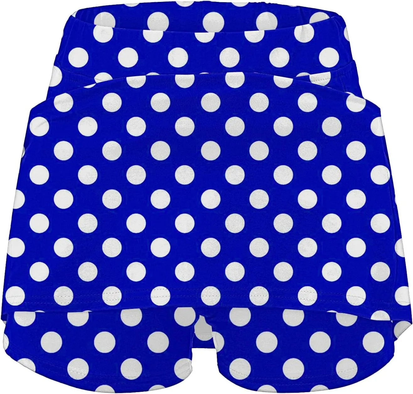 Polka Dots Skorts for Women Plus Size Tummy Control Hight Waisted Tennis Skirts Workout Yoga Shorts with Pockets