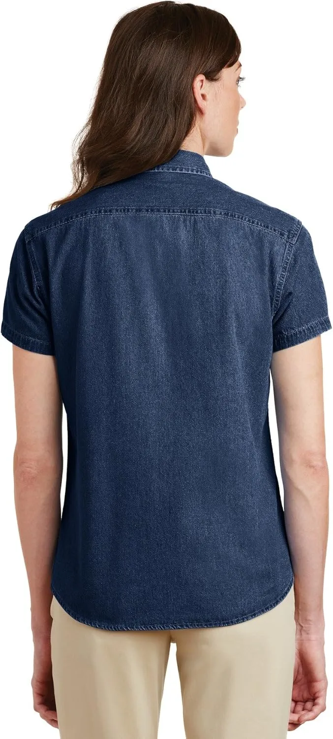 Port & Company Women's Short Sleeve Value Denim Shirt