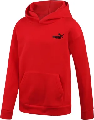 PUMA Boys' Hoodie - Fleece Pullover Basic Athletic Performance Small Chest Logo Sweatshirt for Boys (Sizes: 8-20)
