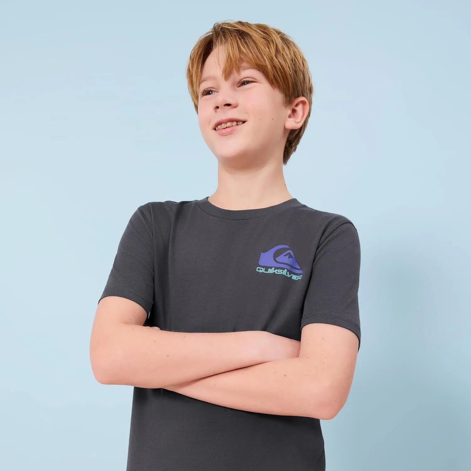 Quiksilver Boys' Short Sleeve Logo Graphic T-Shirt