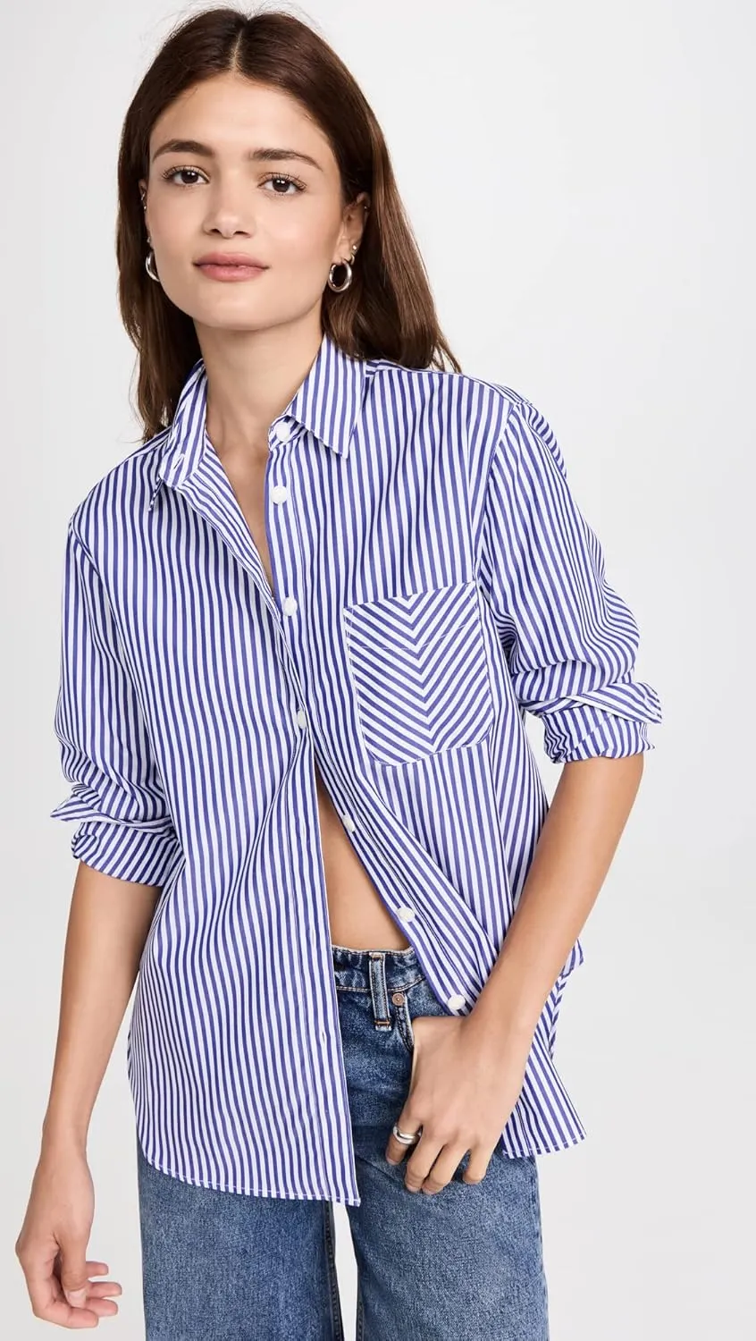 rag & bone Women's ICON Maxine Button Down Shirt
