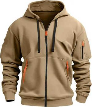 RTTUIOP Hoodies For Men Full Zip/Half Zip Hoodie Tactical Sweatshirt Vintage Long Sleeve Casual Fashion Hoodie