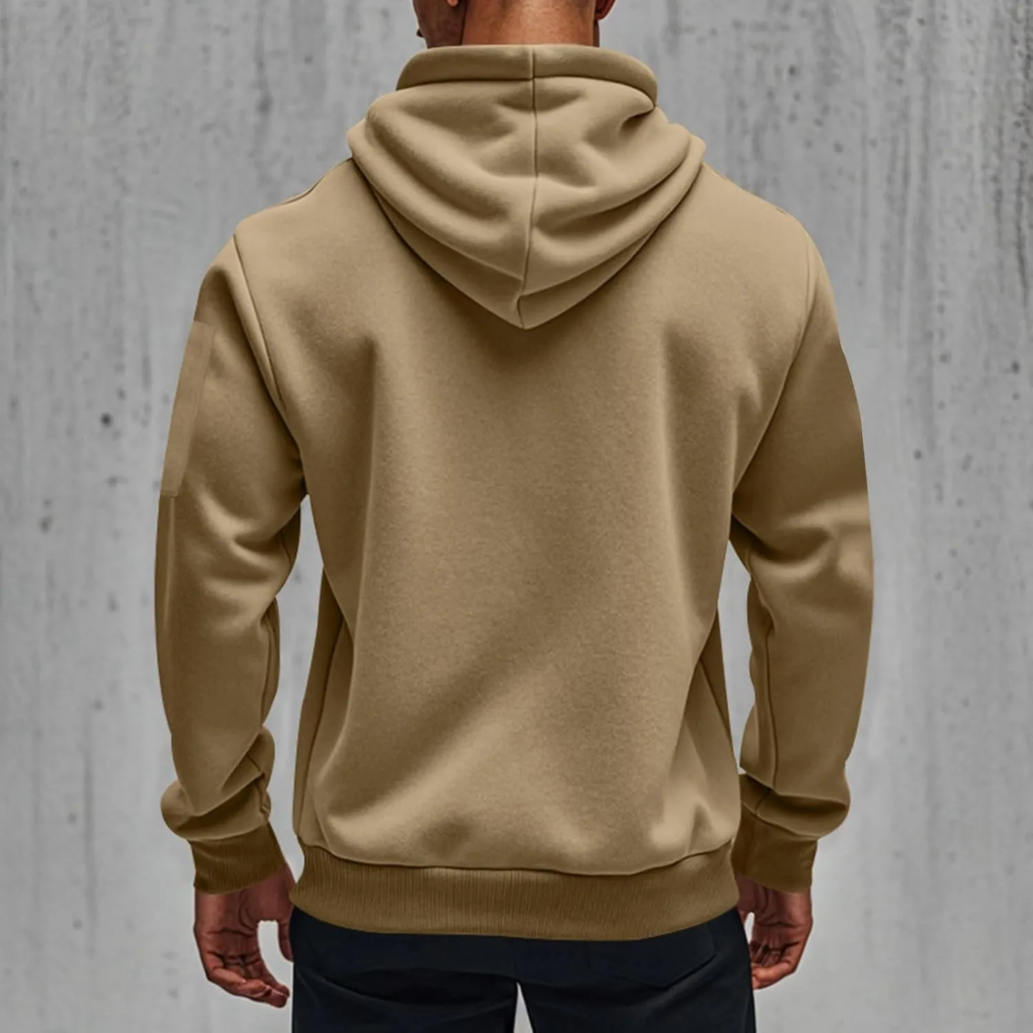 RTTUIOP Hoodies For Men Full Zip/Half Zip Hoodie Tactical Sweatshirt Vintage Long Sleeve Casual Fashion Hoodie