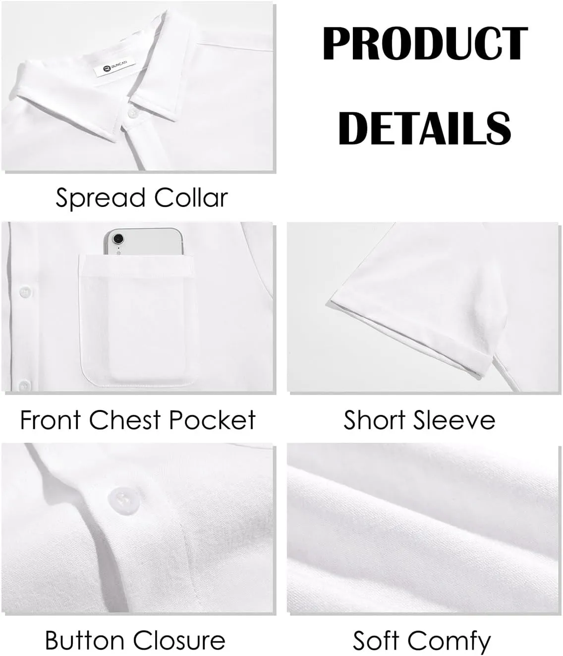 Runcati Mens Button Down Linen Shirt Short Sleeve Casual Summer Beach Wedding Tops