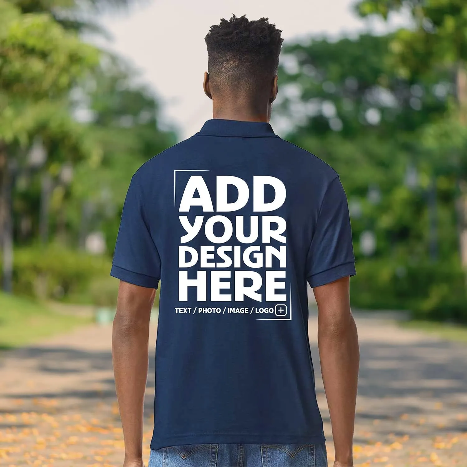 shop4ever Personalized Custom Design Your Own Polo Shirt