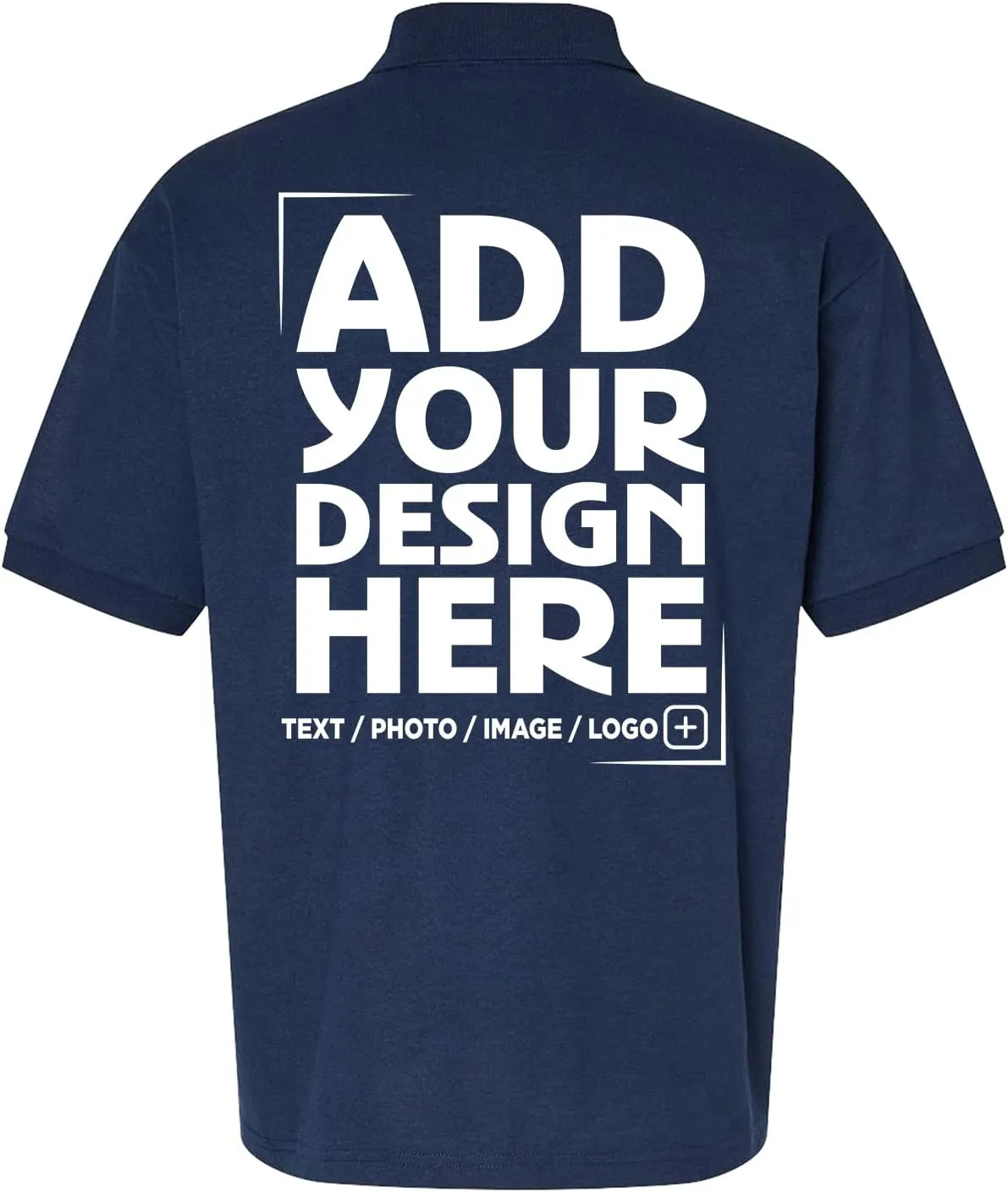 shop4ever Personalized Custom Design Your Own Polo Shirt