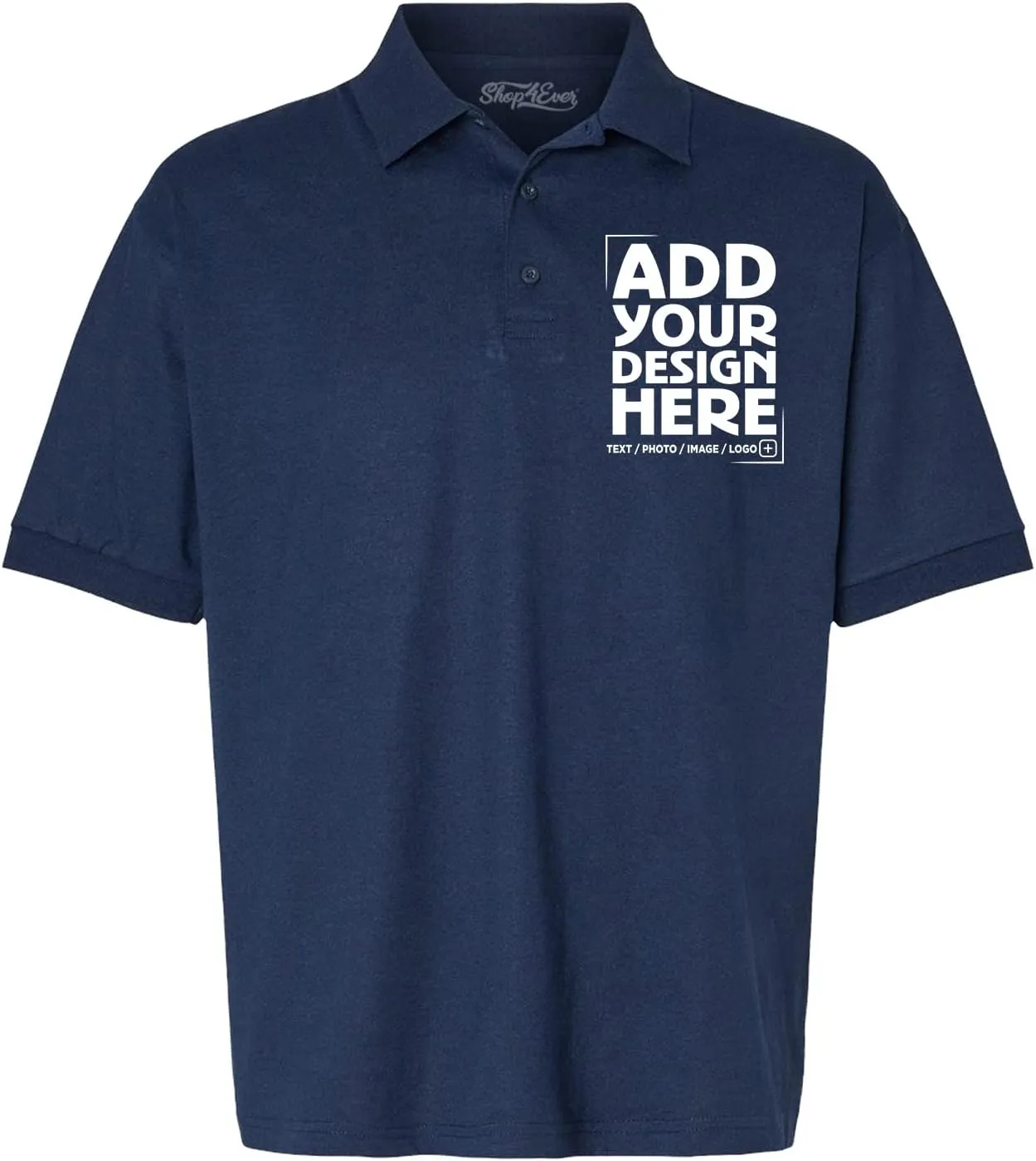 shop4ever Personalized Custom Design Your Own Polo Shirt