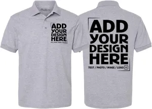 shop4ever Personalized Custom Design Your Own Polo Shirt