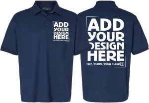 shop4ever Personalized Custom Design Your Own Polo Shirt