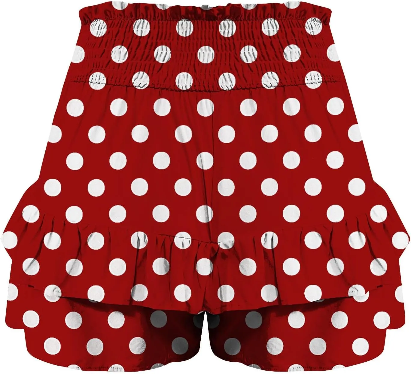 Shorts for Women High Waisted Floral Ruffled Flowy Skorts Flared Mini Skirts Teen Gilrs Summer Casual Clothes