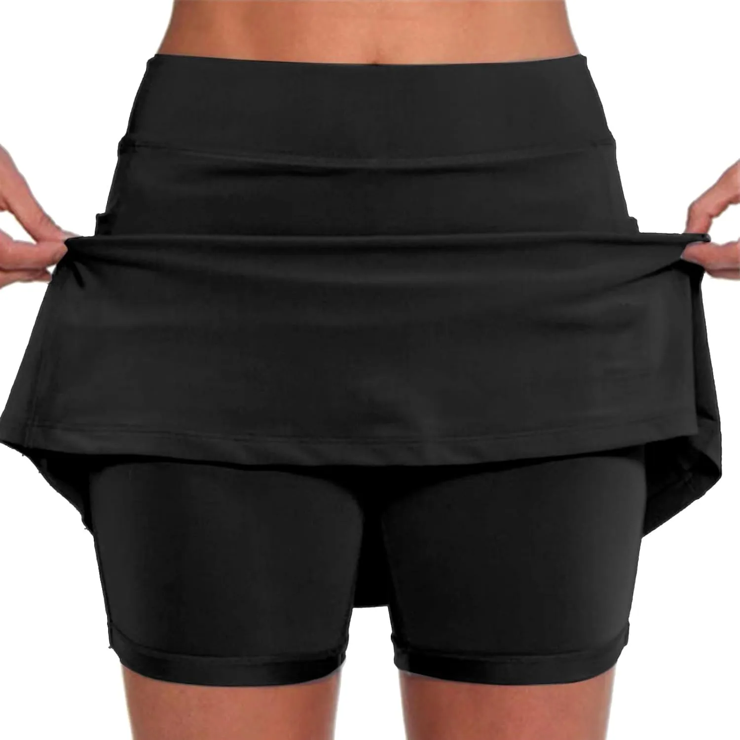 Skorts for Woman High Wasited Athletic Skirt with Shorts Underneath Plus Size Sports Pants Tennis Golf Workout Skirts