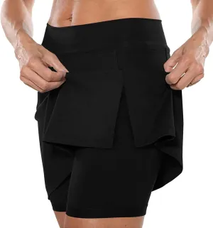 Skorts for Women with Pockets High Waist Tummy Control Women's Yoga Shorts Dressy Casual Athletic Tennis Mini Skirts