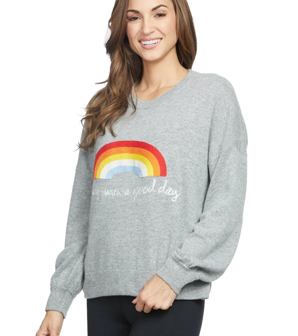 Spiritual Gangster Today Rainbow Billowed Sleeve Sweater