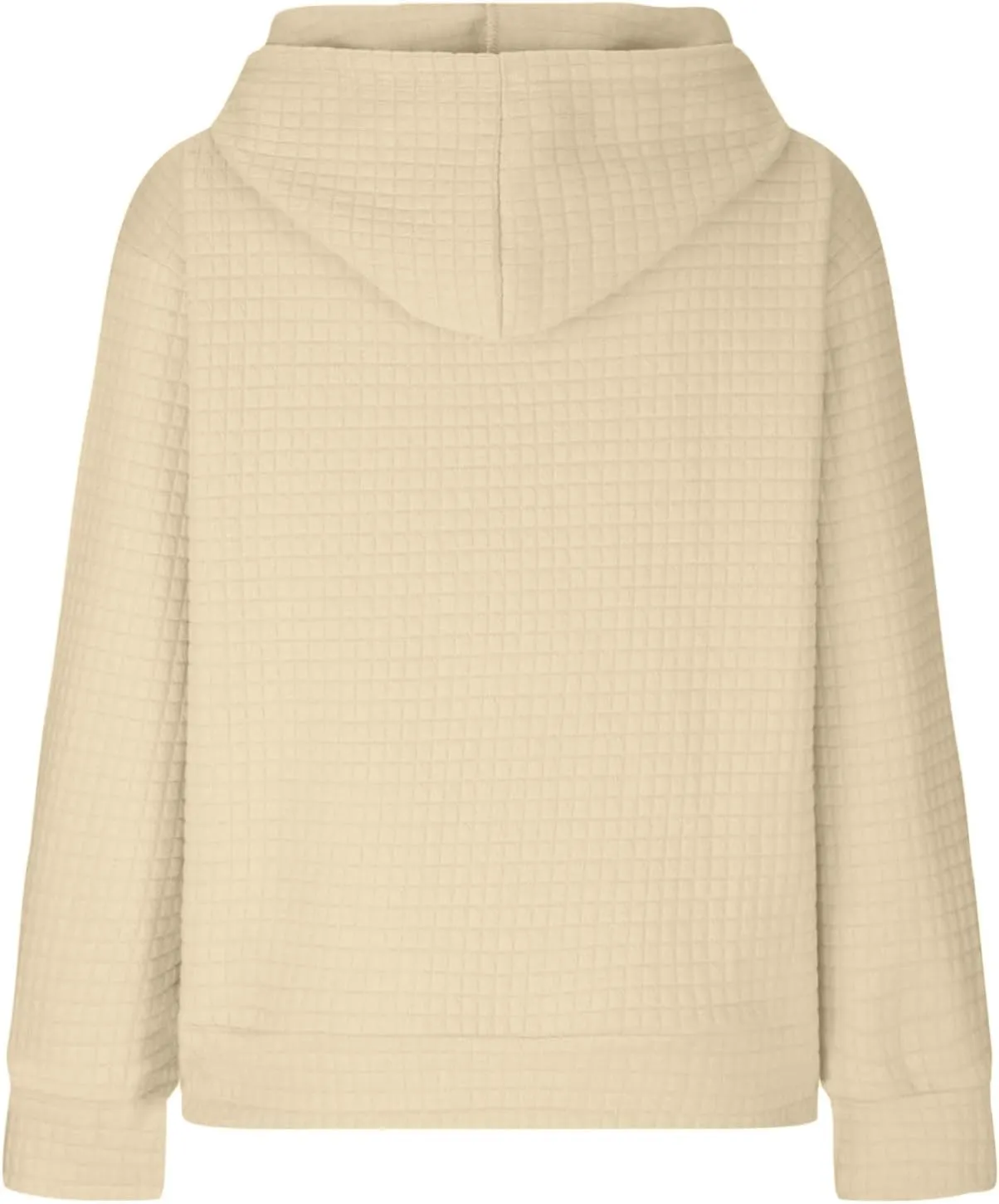 Stessotudo Womens Waffle Knit Hoodies Casual Long Sleeve Cute Football Print Sweatshirts Drawstring Trendy Pullover Tops 2023
