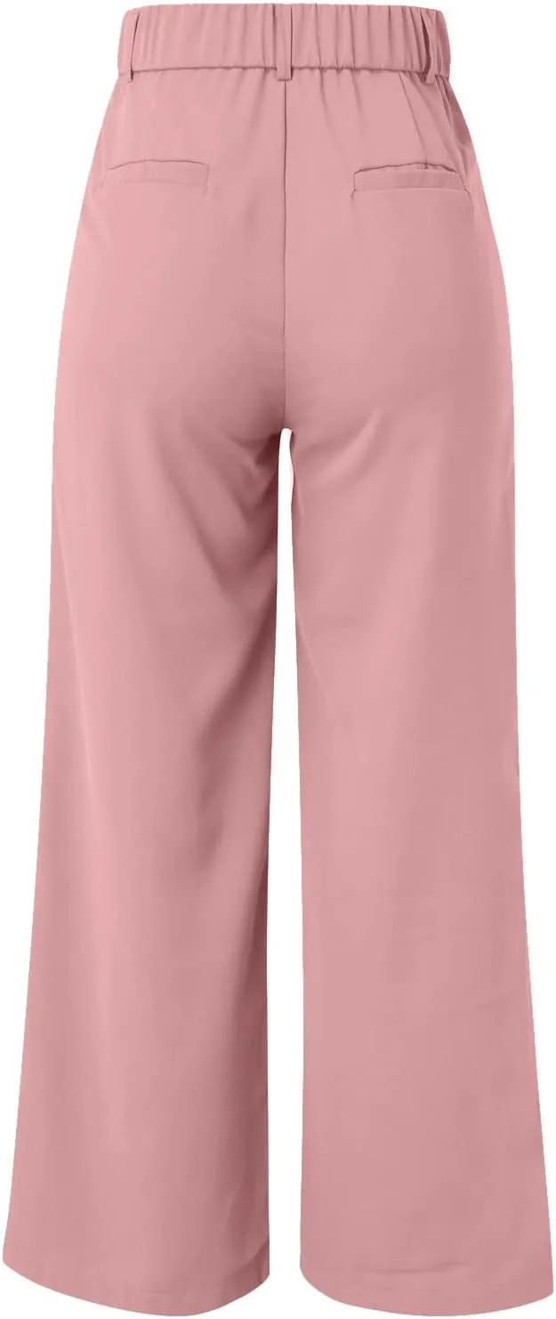 Sweatpants Women Business Summer Tummy Control Casual Solid High Waist Dress Pants Trouser Pants Comfortable Flowy