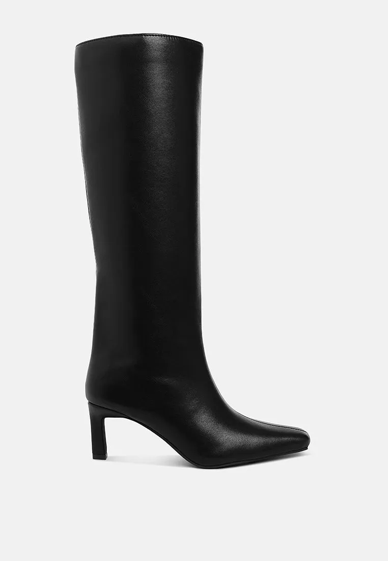 Syringa Kitten Heel Long Boots