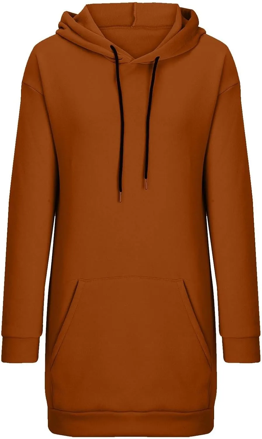 The Warmy Oversized Hoodie Dress for Women Casual Pullover Sweatshirt Long Sleeve with Kangaroo Pocket