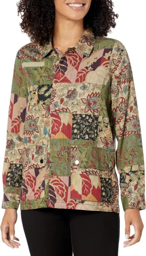 Tru Luxe Jeans Women's Faux Suede Shirt Jacket