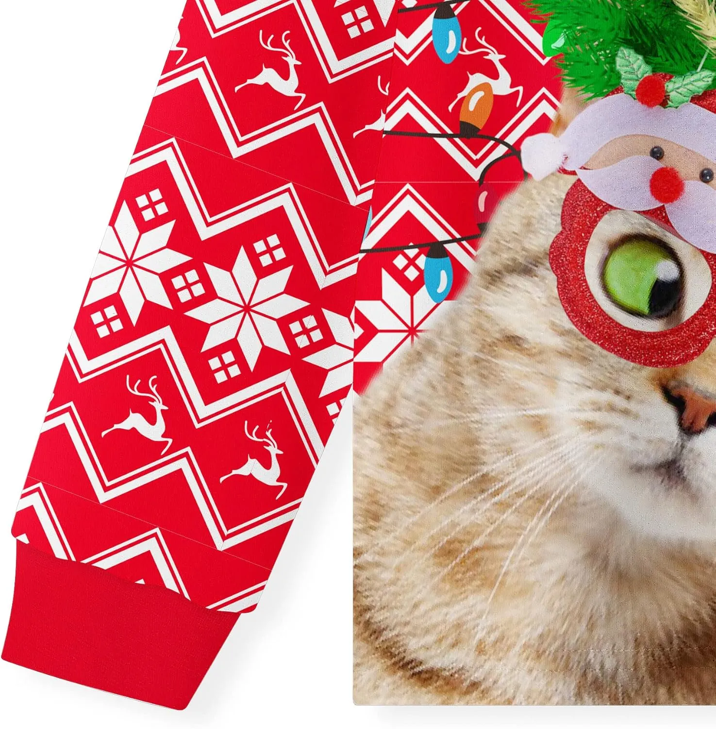 Ugly Christmas Sweater for Adults and Kids Family Matching Set Fleece Sweatshirt Hoodie Funny Graphic Unisex Pullover