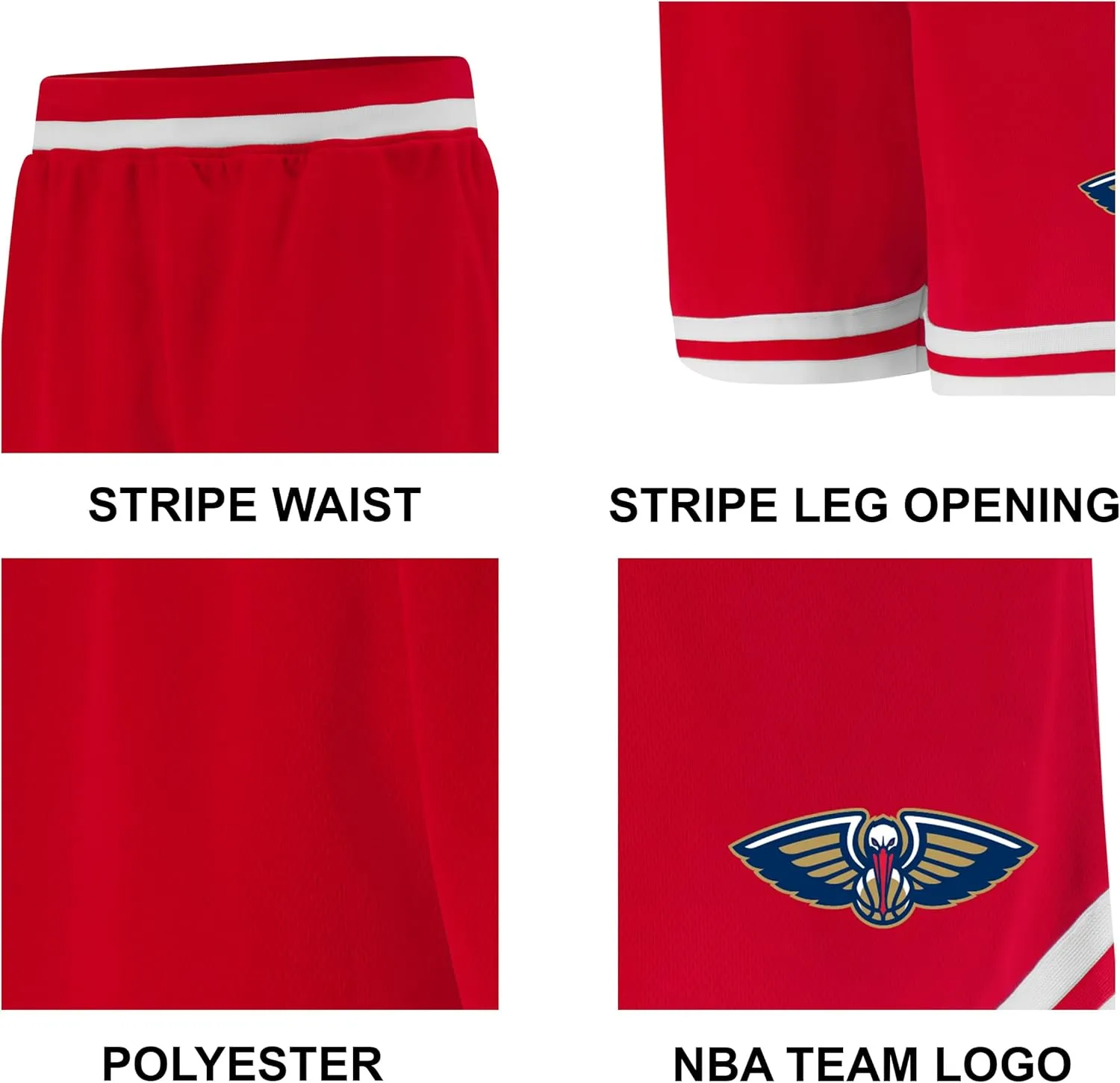 Ultra Game Men's NBA Official Soft Air Mesh Ultimate Basketball Shorts-Classic Fit