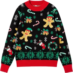 Unisex Ugly Christmas Sweaters Adult Long Sleeve Crewneck Sweaters Funny Top Pullover Xmas Party Family Gatherings