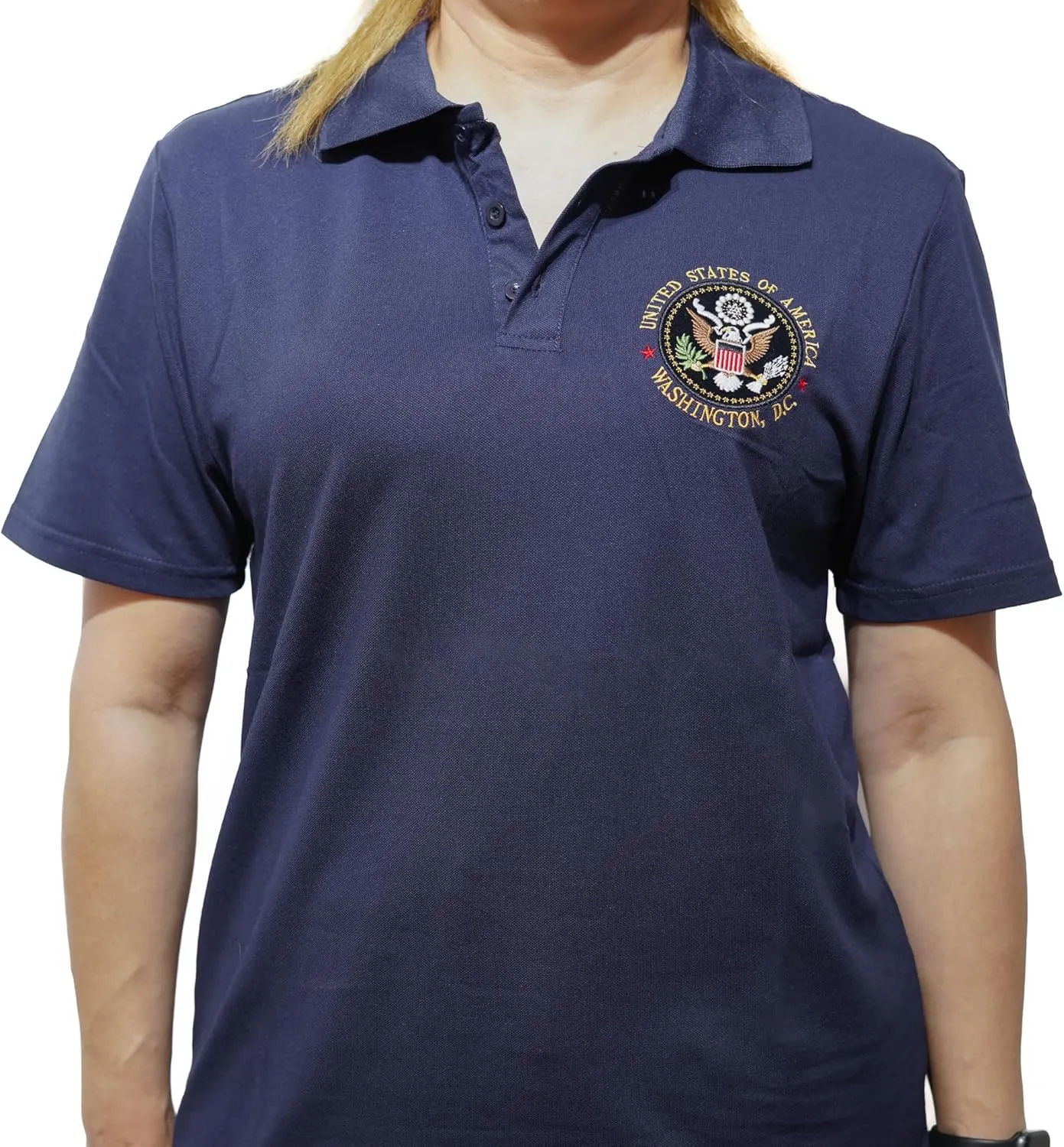 United States Presidental Seal Short Sleeve Polo Shirt