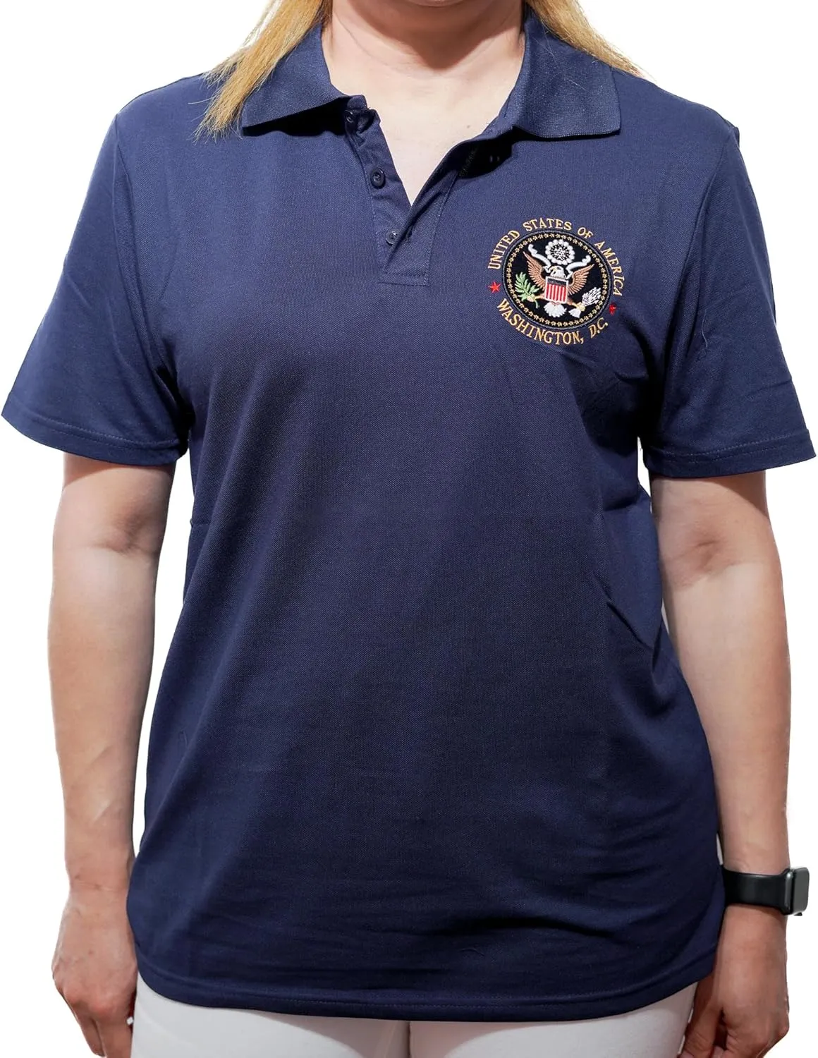 United States Presidental Seal Short Sleeve Polo Shirt