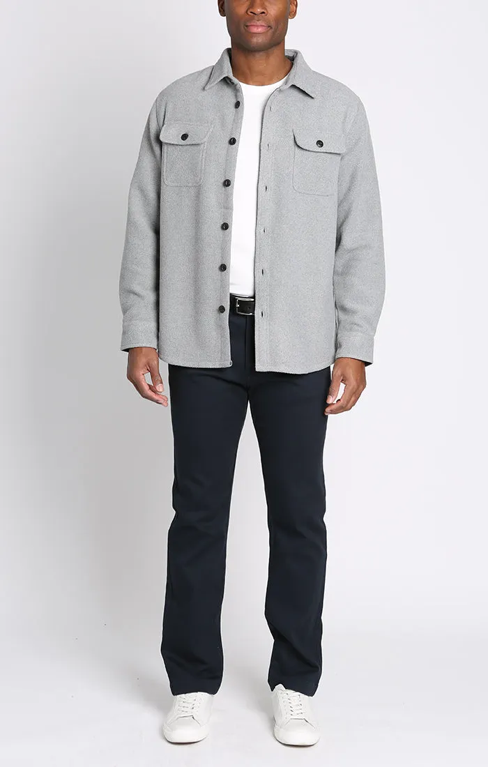 Unlined Wool Blend Overshirt