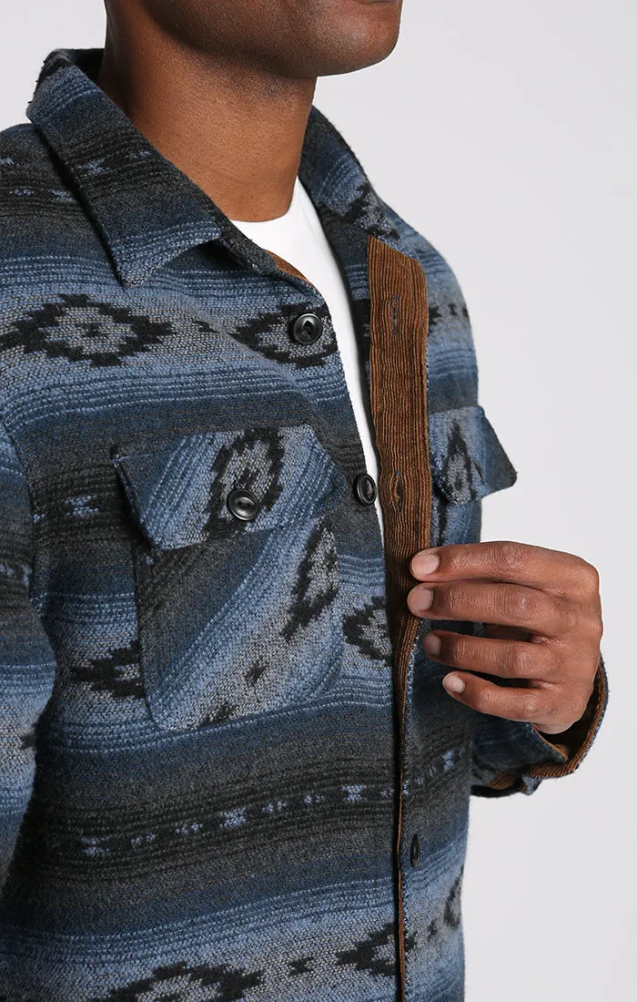 Unlined Wool Blend Overshirt