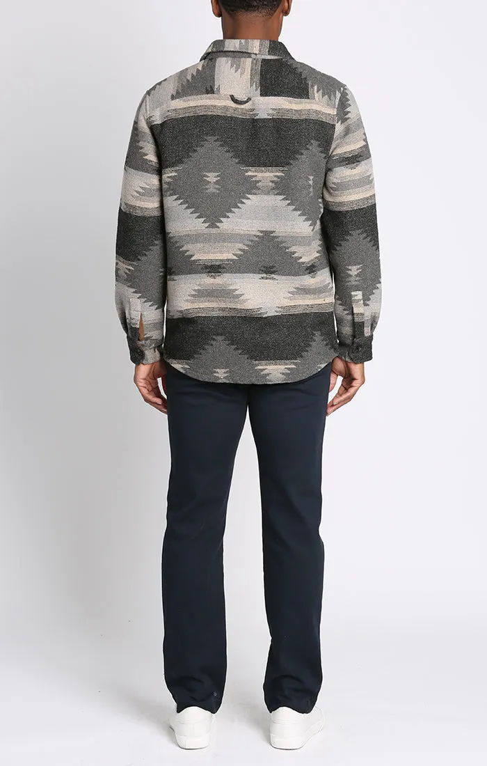 Unlined Wool Blend Overshirt