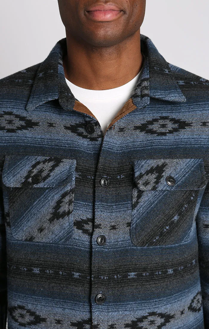 Unlined Wool Blend Overshirt