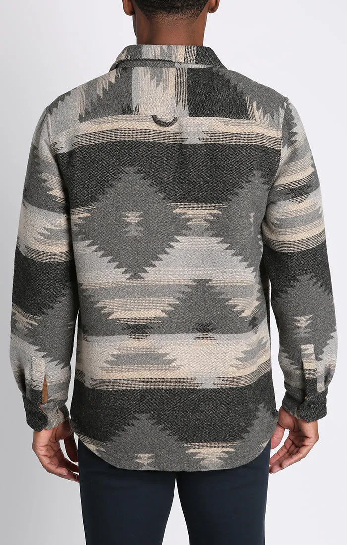 Unlined Wool Blend Overshirt