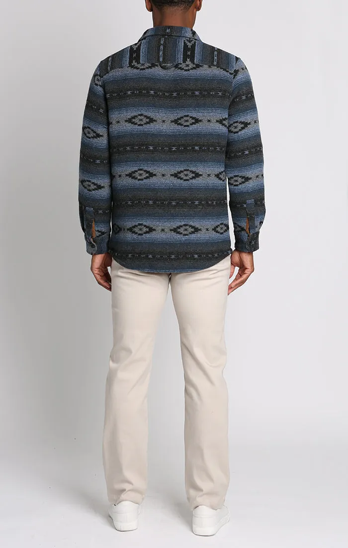 Unlined Wool Blend Overshirt