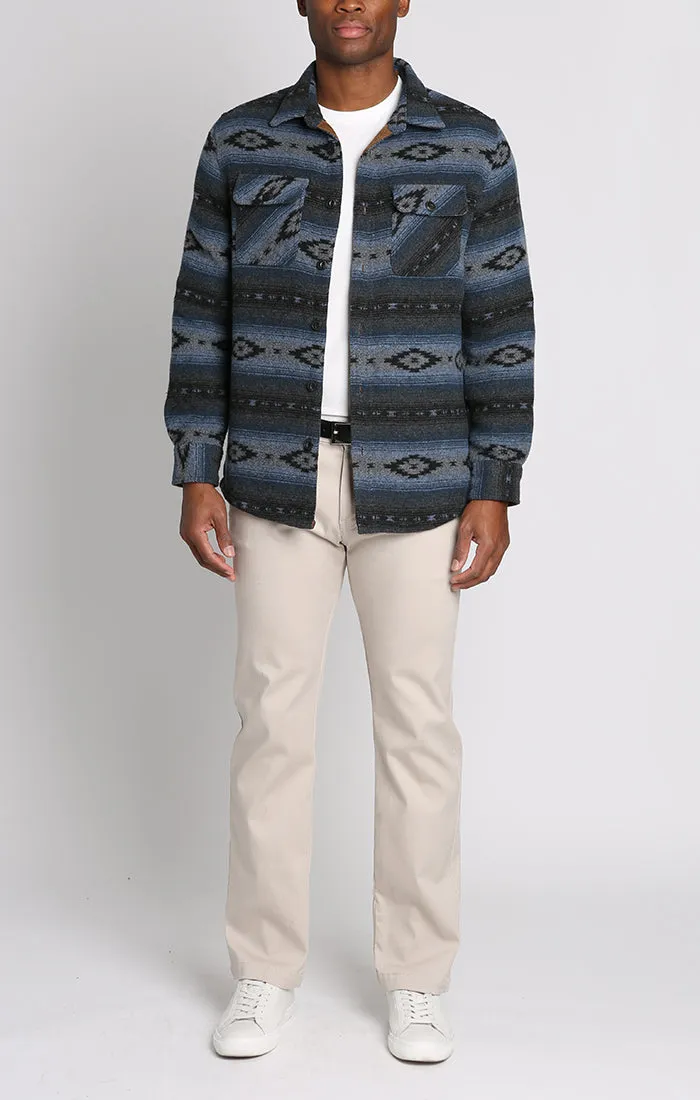 Unlined Wool Blend Overshirt