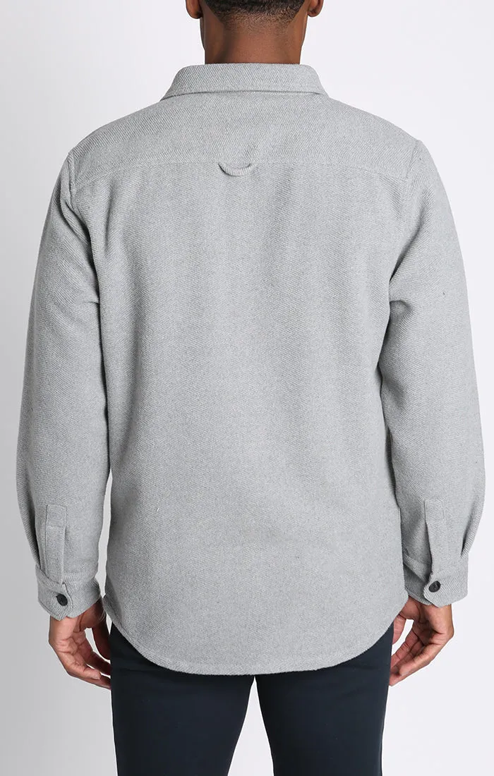 Unlined Wool Blend Overshirt