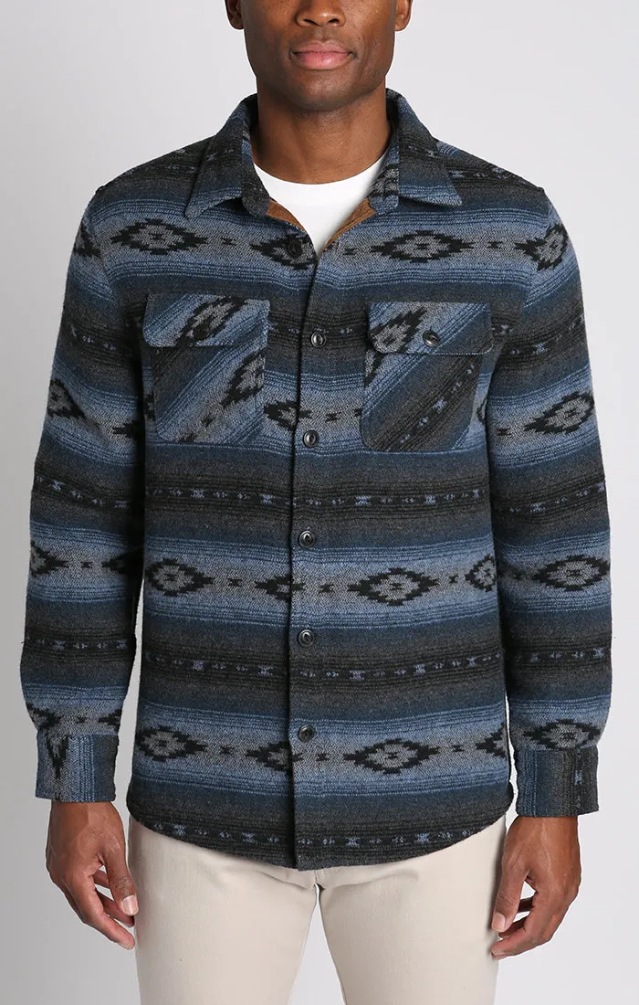 Unlined Wool Blend Overshirt