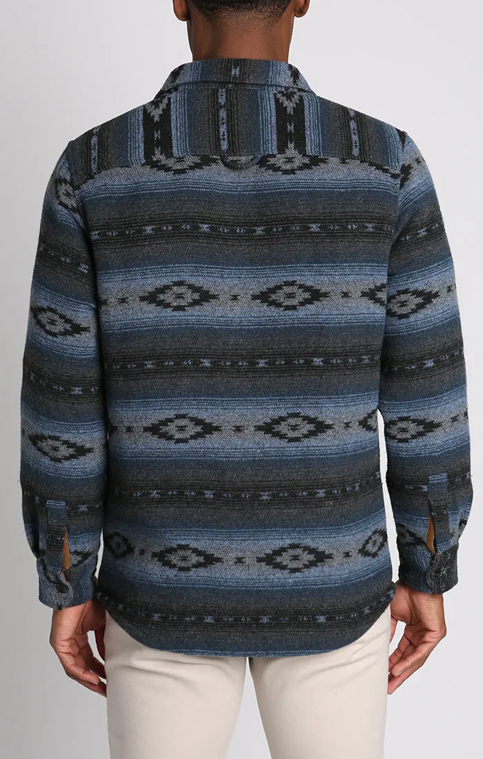Unlined Wool Blend Overshirt
