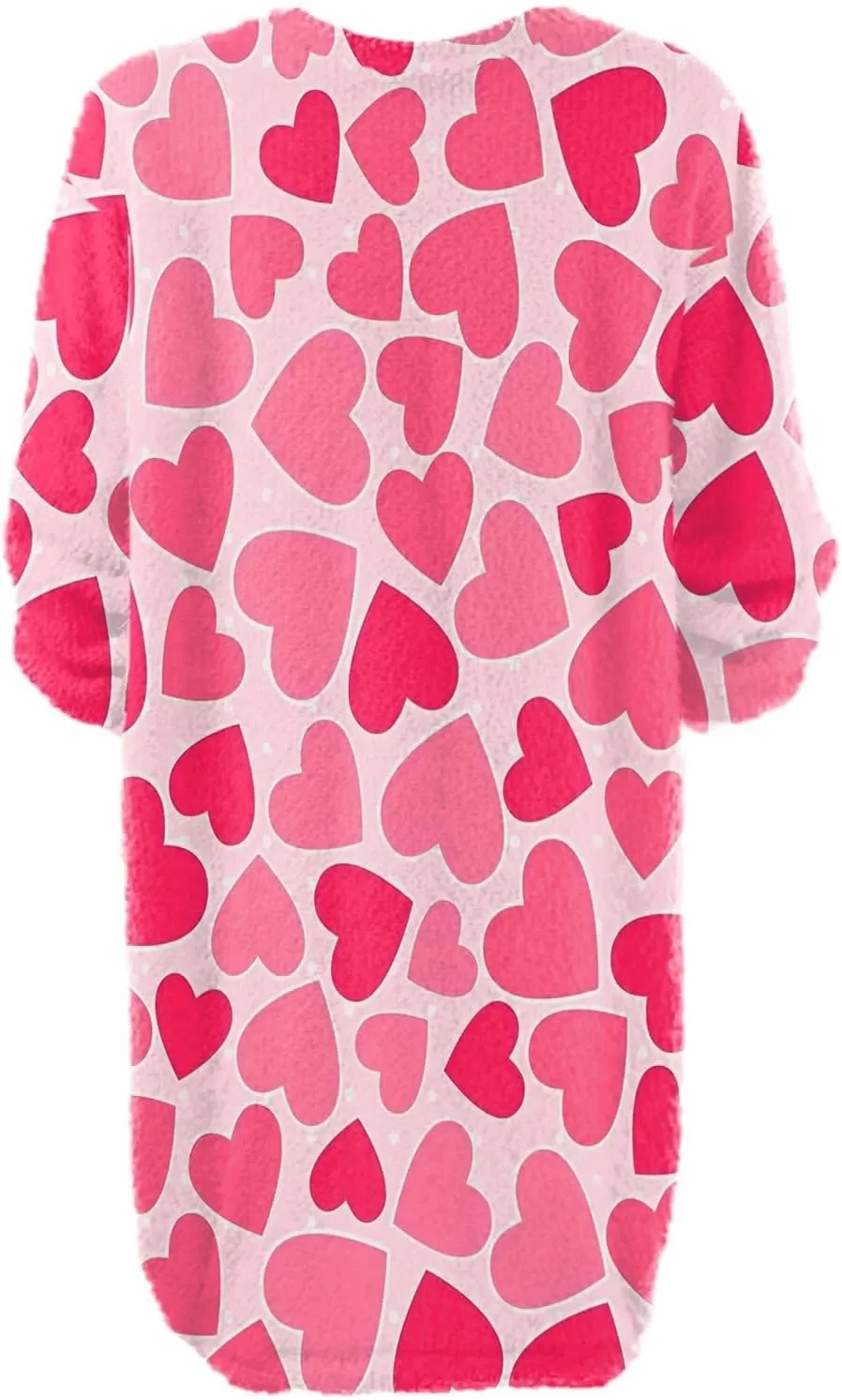 Valentines Day Dress for Women Round Neck Casual Long Sleeve Plush Plaid Dresses