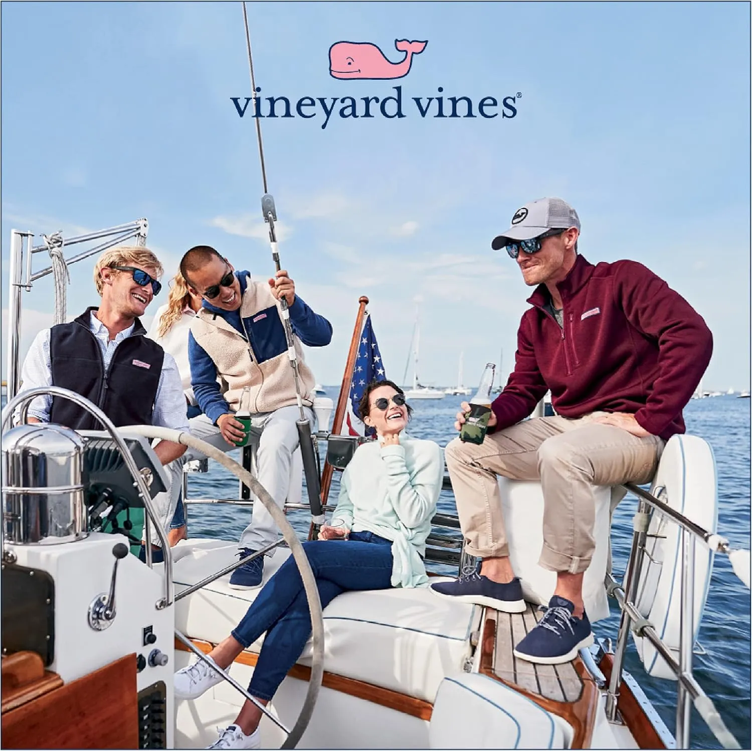 vineyard vines Men's Saltwater Quarter-Zip Pullover Sweater