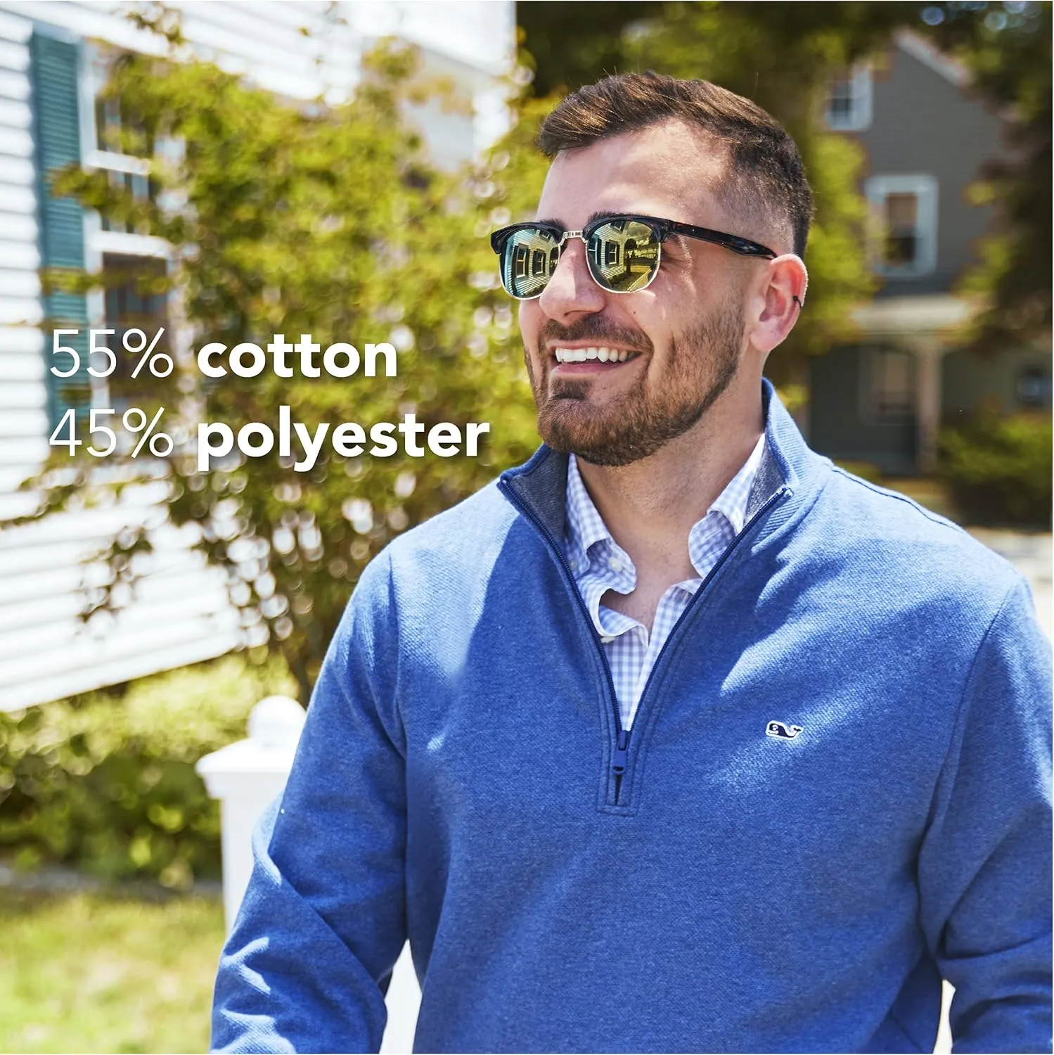vineyard vines Men's Saltwater Quarter-Zip Pullover Sweater