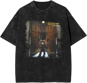Vintage Shirt Man Womens Washed Oversized Tops Fashion Graphic Short Sleeve Cotton Crew Neck Summer T-Shirt Retro Unisex Tee