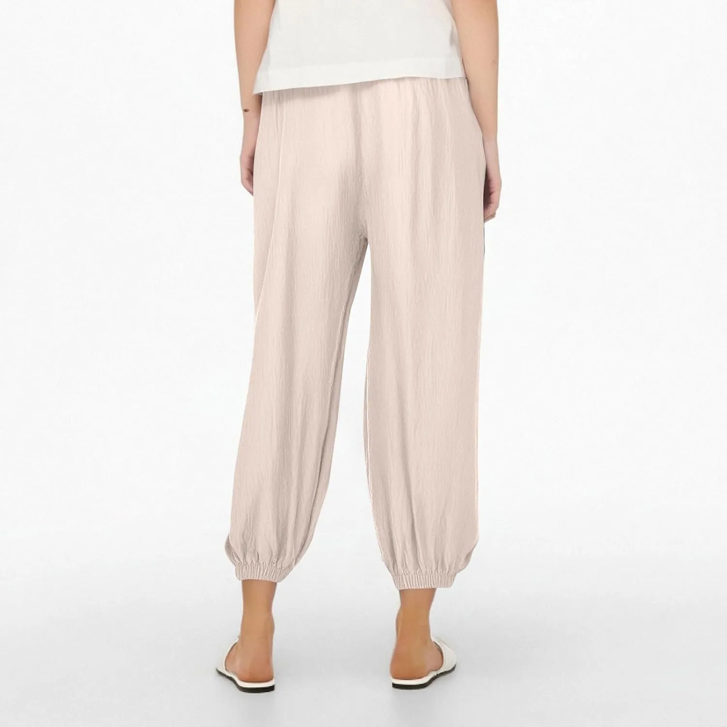 Wide Leg Pants for Women Cargo Summer, Black Linen Pants Women Trousers Cotton Linen Petite High Waisted