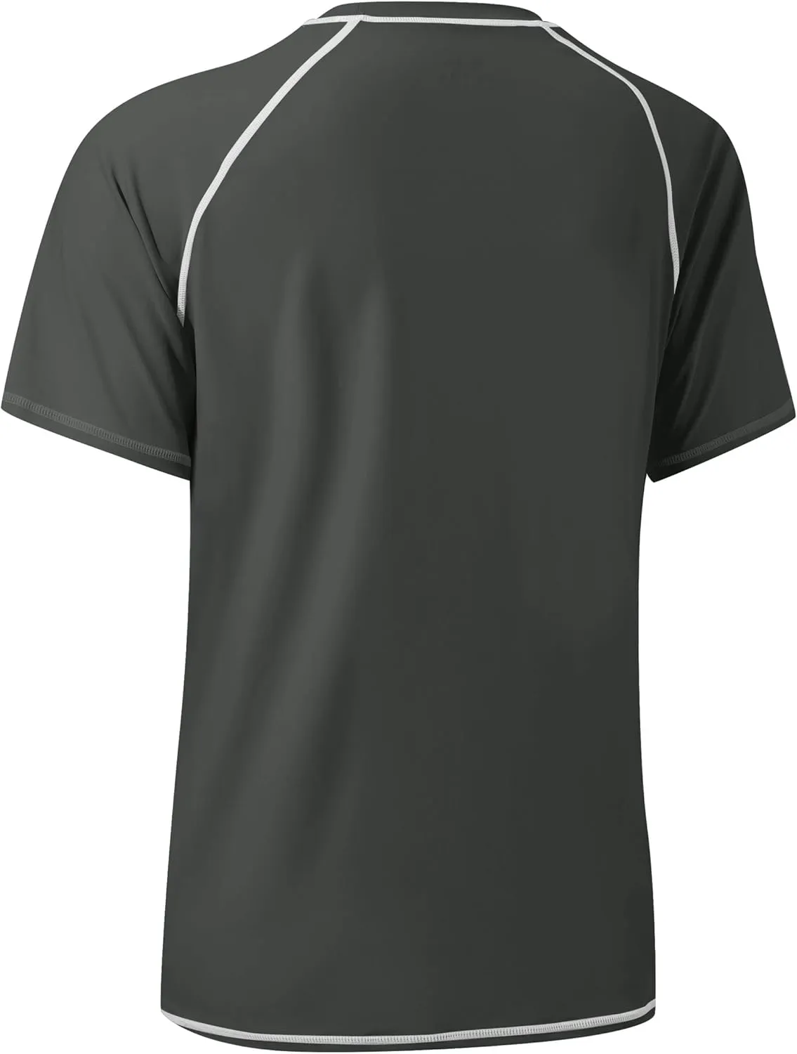 Willit Men's UPF 50  Rashguard Swim Shirt Short Sleeve SPF Sun Protection Quick Dry Water Beach Shirts Fishing Surf Shirt