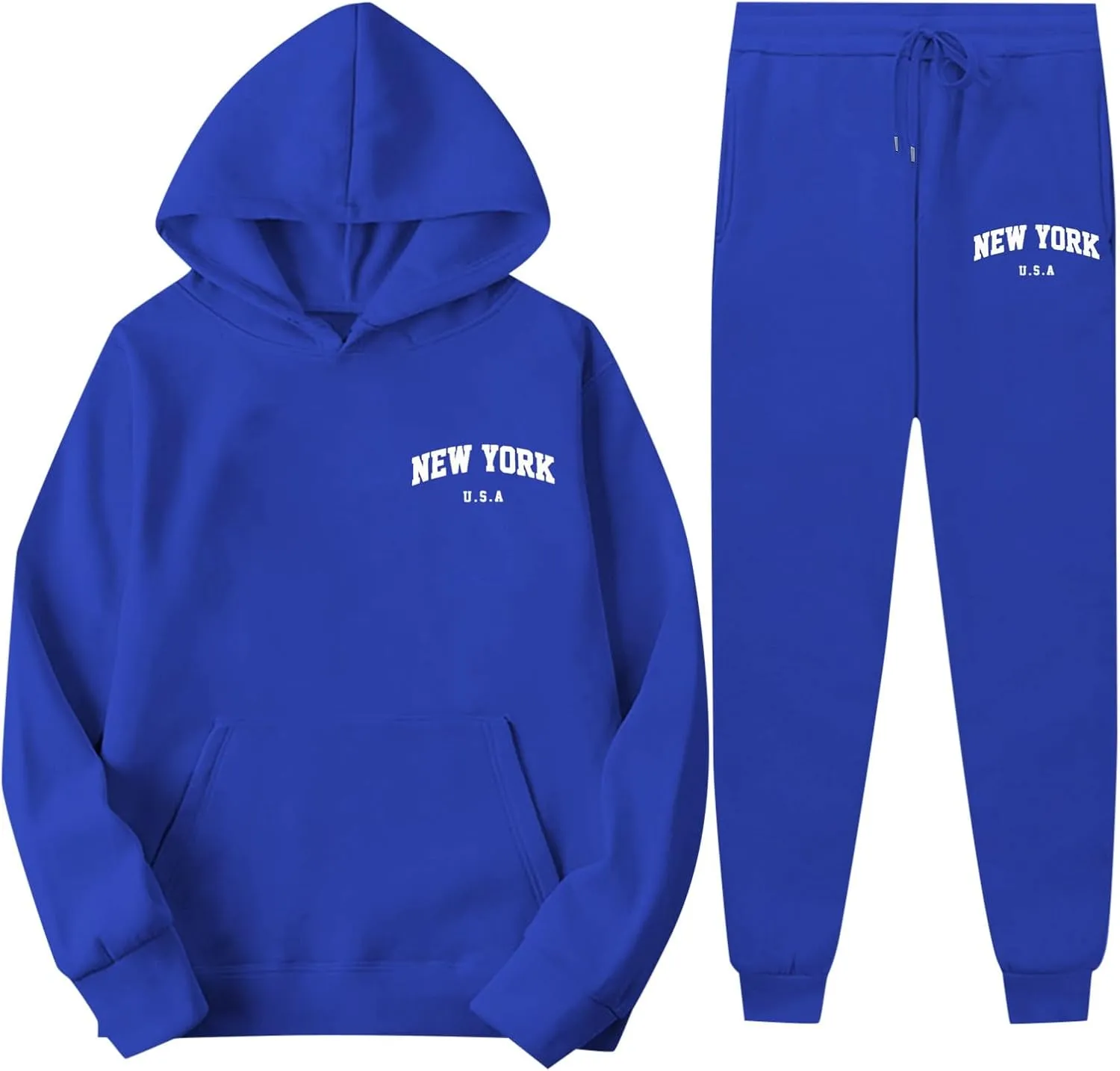 Womens 2 Piece Outfits Lounge Half Zip Hoodie Sweatsuit Sets Oversized Sweatshirt Baggy Fall Fashion Sweatpants 2025