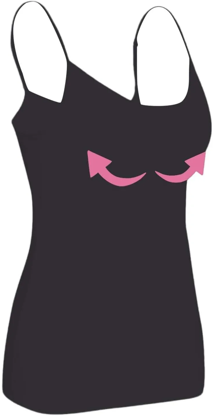 Womens Camisole Tops Shelf Bra Breathable Cool Adjustable Liftup Spaghetti Strap Cami Tank Summer Cotton Undershirts