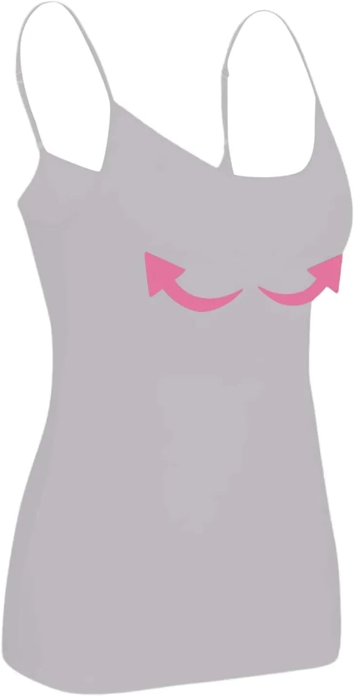 Womens Camisole Tops Shelf Bra Breathable Cool Adjustable Liftup Spaghetti Strap Cami Tank Summer Cotton Undershirts